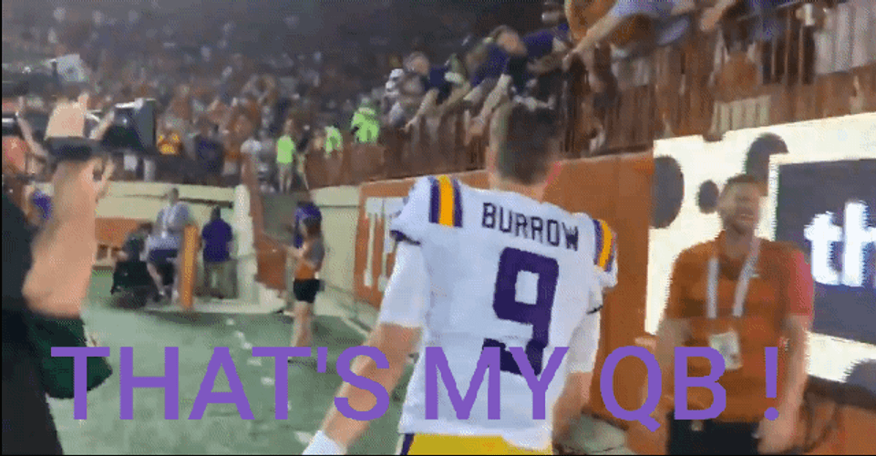Joe Burrow Shaking Hands With Fans GIF