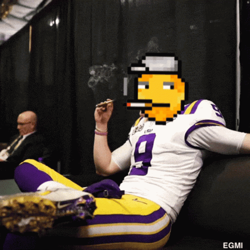 Joe Burrow Smoking Meme GIF