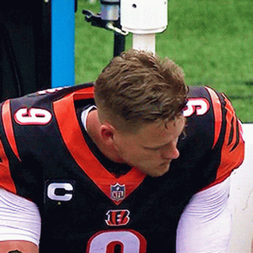 Joe Burrow Spitting GIF