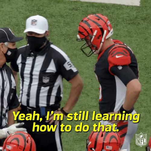 Joe Burrow Still Learning To Do That GIF
