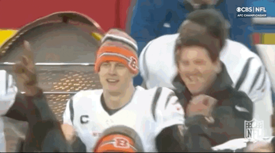 Joe Burrow Winning Moment GIF