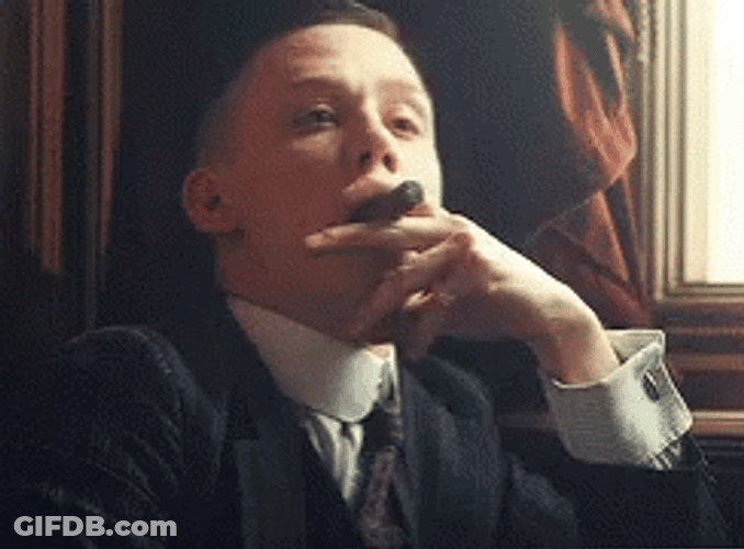 Joe Cole Smoking Cigar GIF