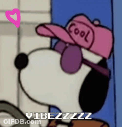 Joe Cool Wearing Pink Cap GIF