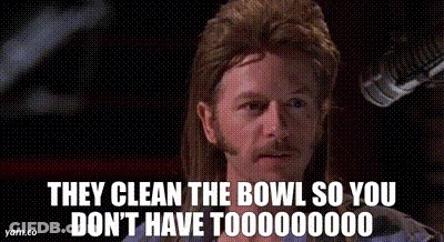 Joe Dirt Scrubbing Bubbles GIF
