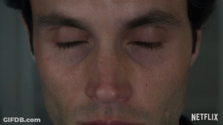 Joe Goldberg Open Eyes GIF