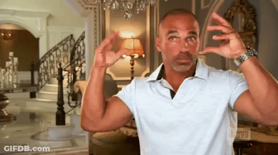 Joe Gorga Doesn't Like Person Talking Stuffy GIF