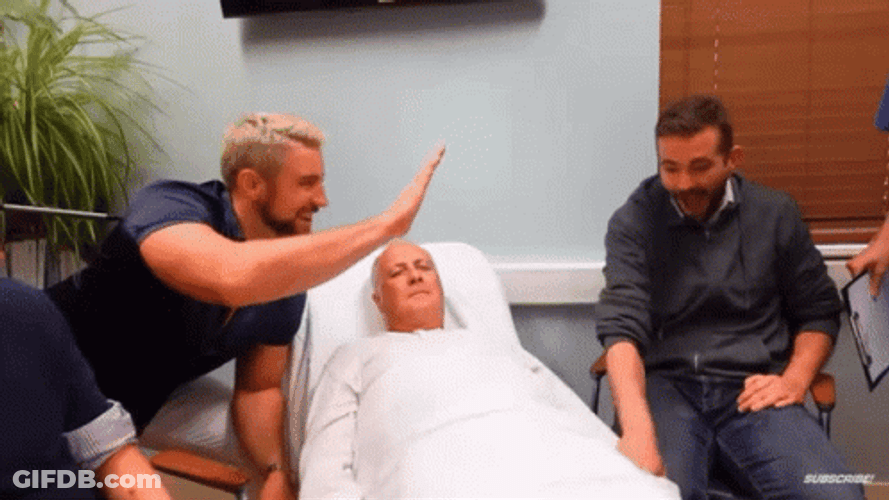 Joe Hendry High Five GIF