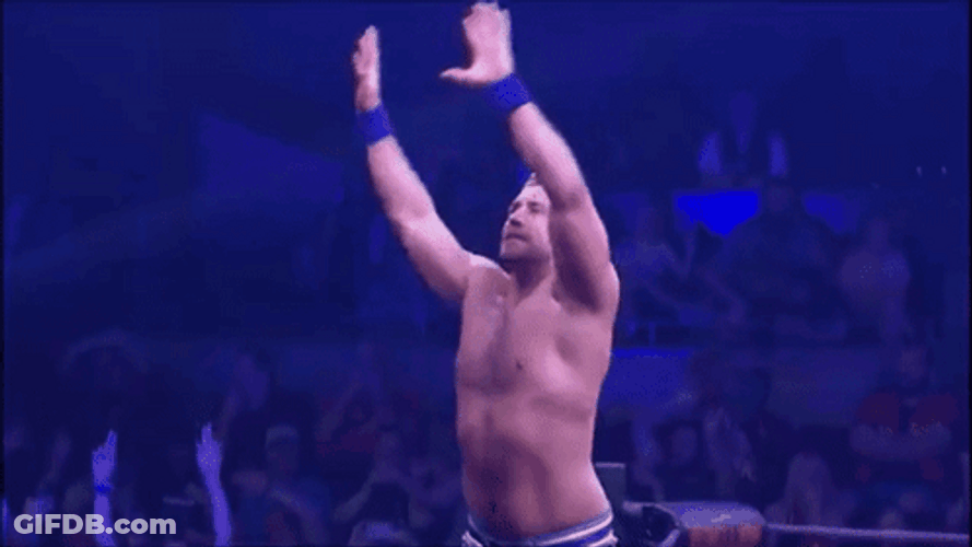 Joe Hendry Waves With Audience GIF