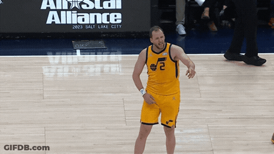 Joe Ingles Angrily Pointing GIF