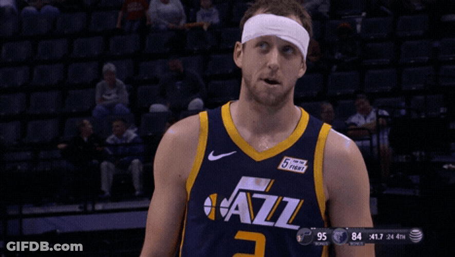 Joe Ingles Free Throw Moment GIF