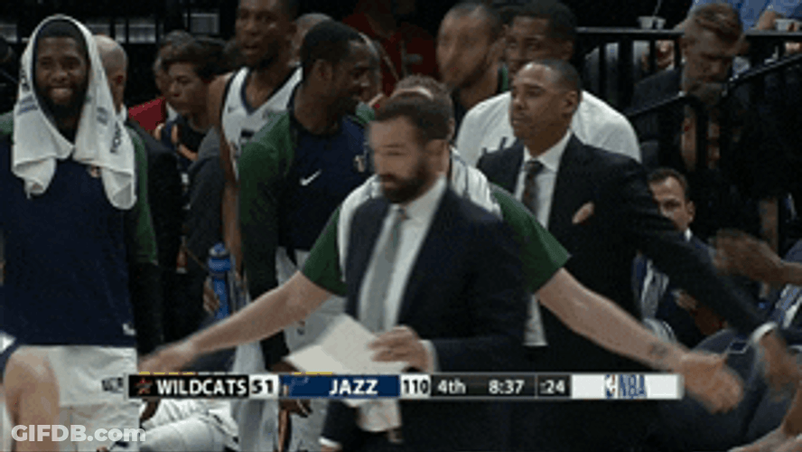 Joe Ingles Greets The Teammate GIF