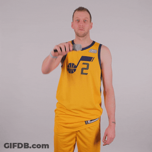 Joe Ingles Mic Drop GIF