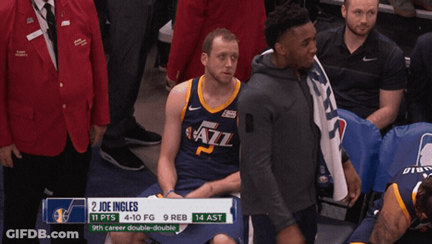 Joe Ingles One Finger Up GIF