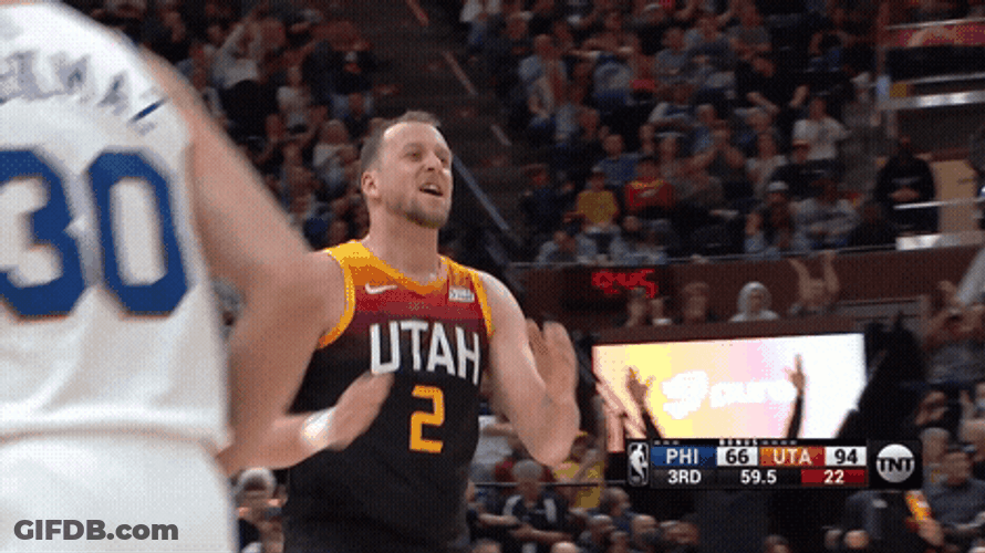 Joe Ingles Pleading Hands GIF