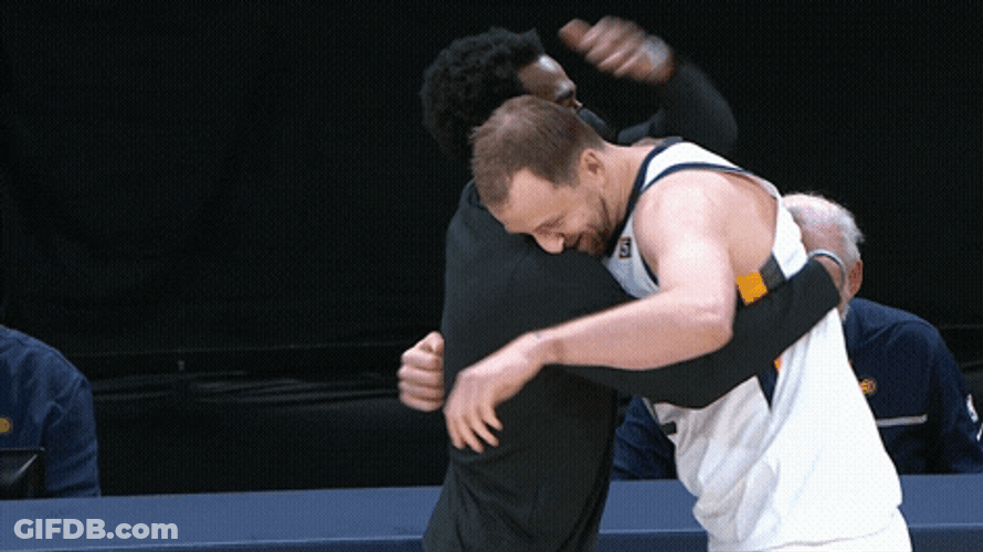 Joe Ingles Proud Hug GIF