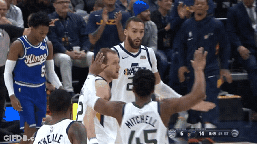 Joe Ingles Team Wins GIF