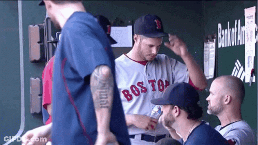 Joe Kelly Removes Cap GIF