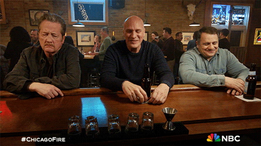 Joe Minoso Chilling In Beer Bar Chicago Fire GIF