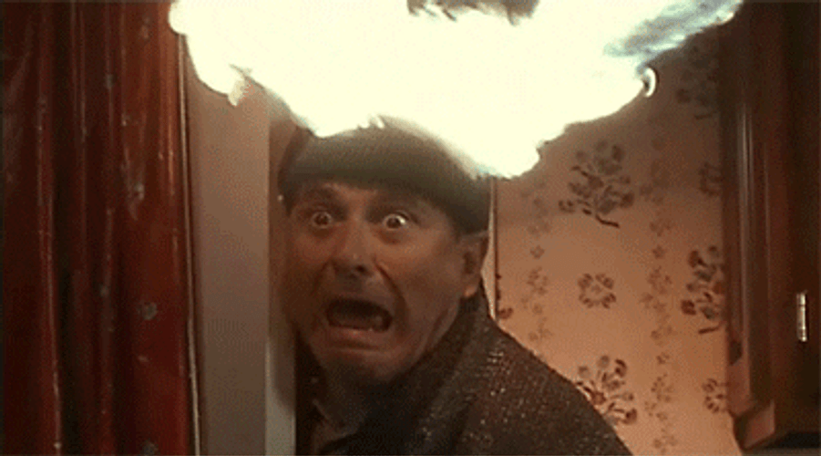 Joe Pesci Head On Fire GIF