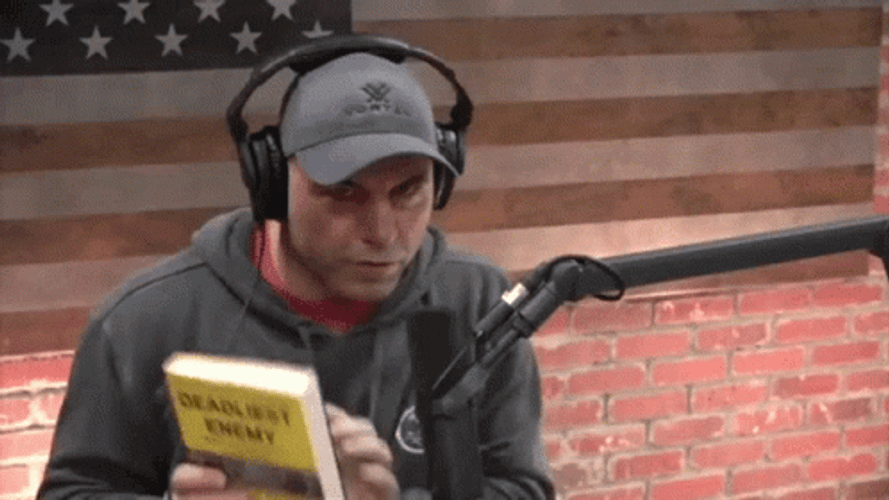 Joe Rogan Deadliest Enemy Book GIF