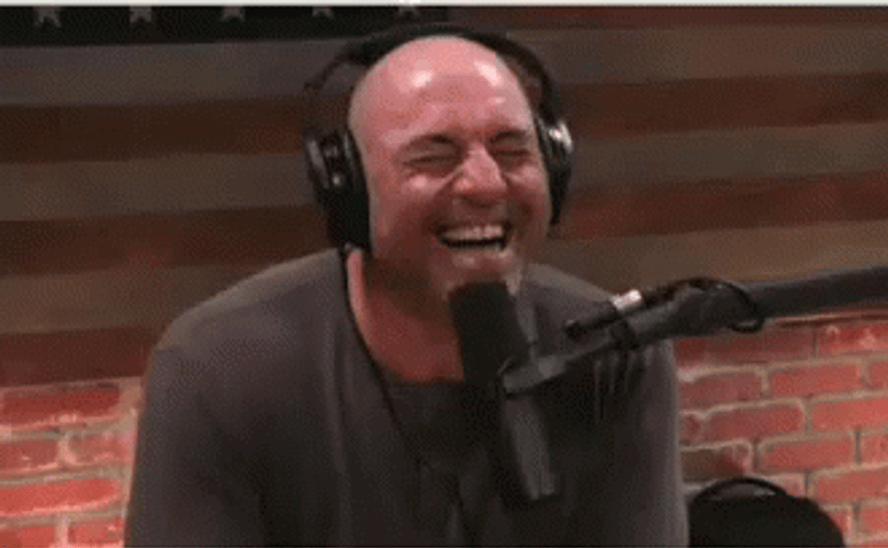 Joe Rogan Laughing Out Podcast GIF