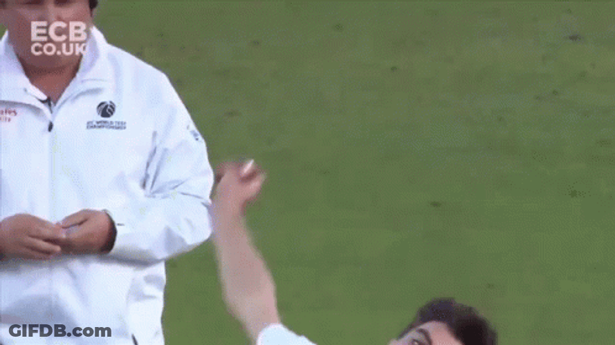 Joe Root Bowled Pat Cummins GIF