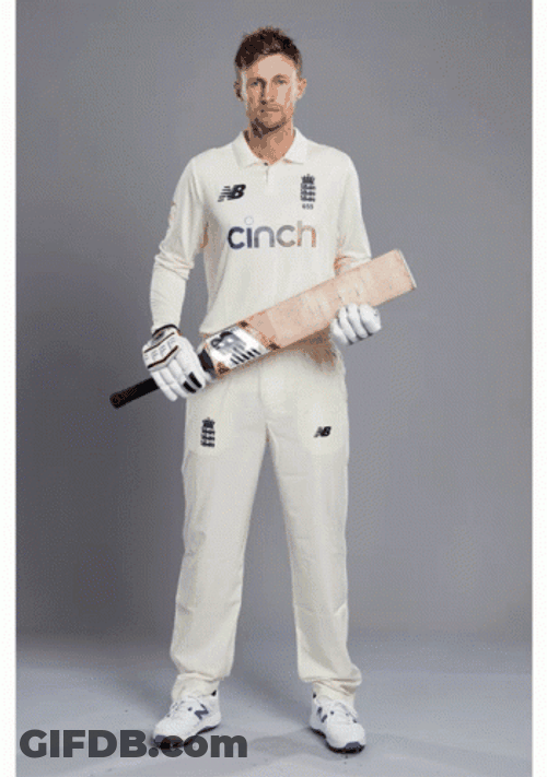 Joe Root Cinch Photo Session GIF