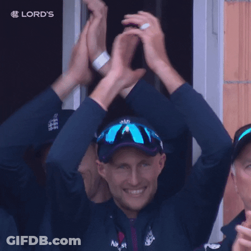 Joe Root Happy Applause GIF