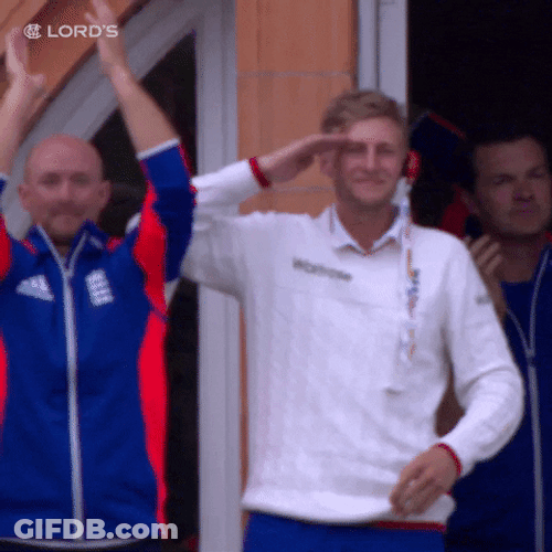 Joe Root Salute London GIF