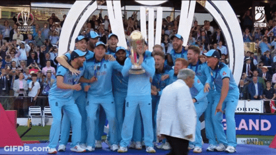 Joe Root World Cup Champion GIF