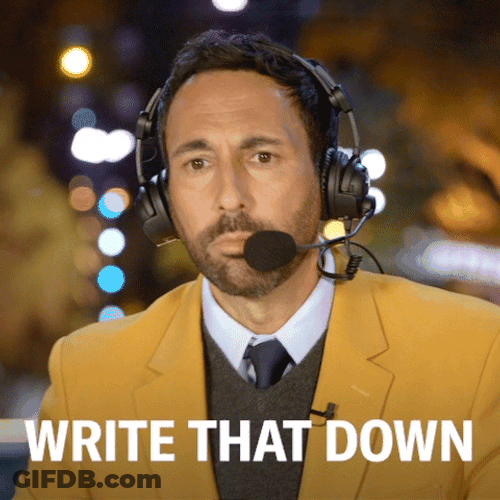 Joe Tessitore Take Notes GIF