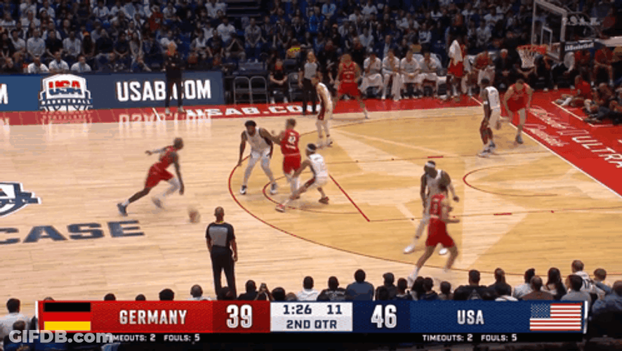 Joel Embiid Block Shot Usa Basketball GIF