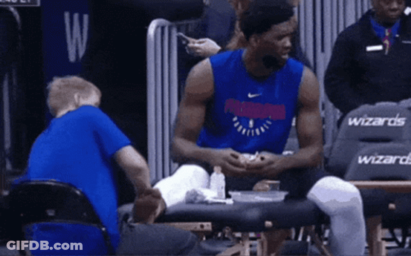 Joel Embiid Enjoy Eating Burger GIF