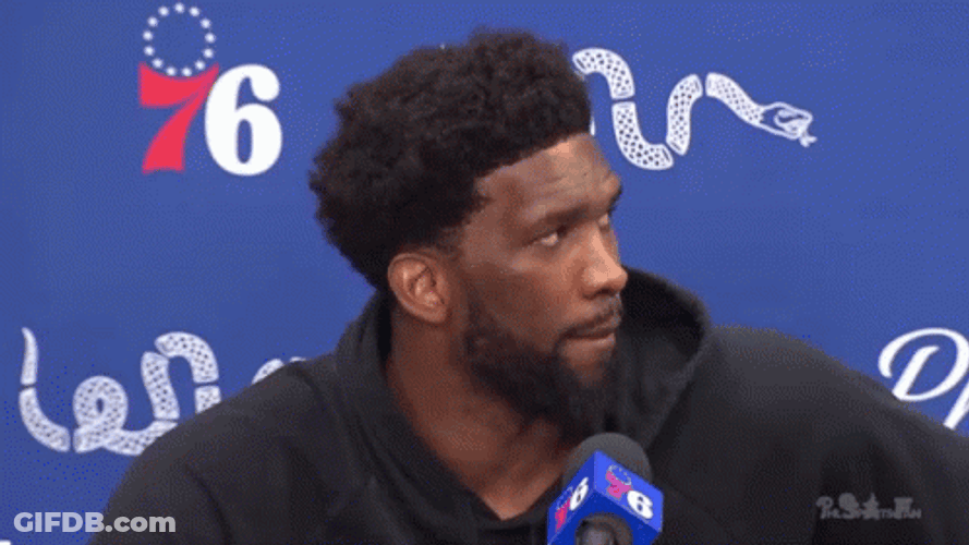 Joel Embiid Philadelphia 76Ers Nba Interview GIF