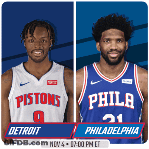 Joel Embiid Philadelphia Detroit Game Day GIF