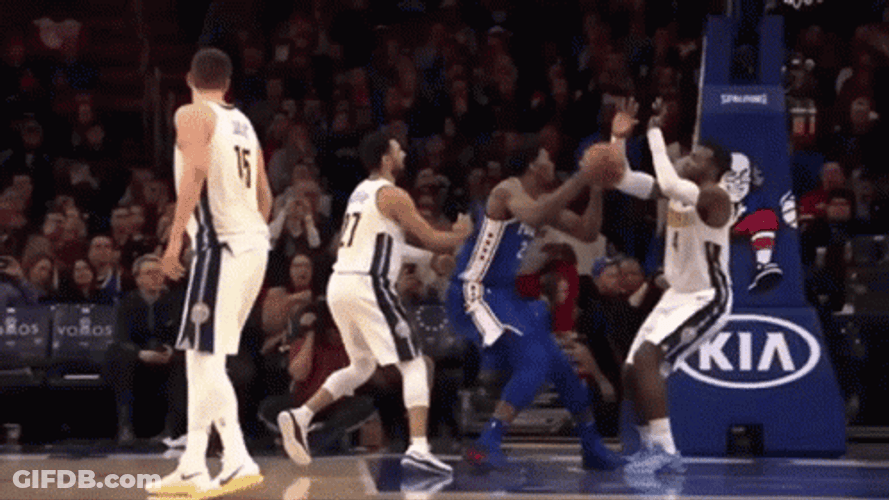 Joel Embiid Slam Dunk GIF