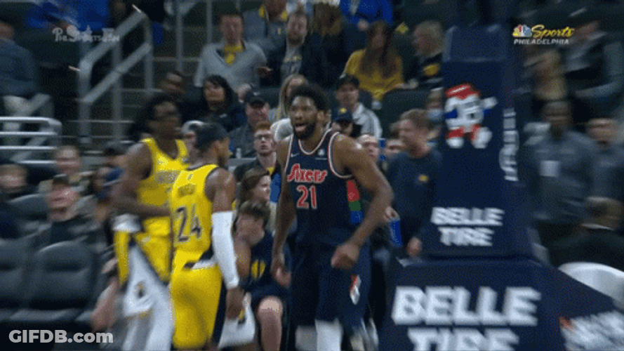 Joel Embiid Surprised GIF