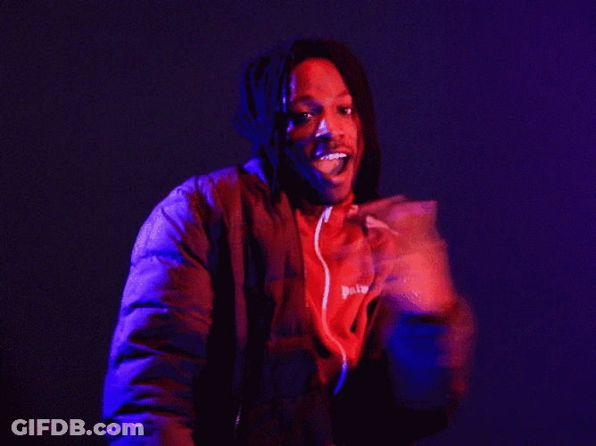 Joey Badass Open Mouth While Dancing Milly Rock GIF