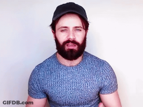 Joey Batey Beard Funky Face GIF