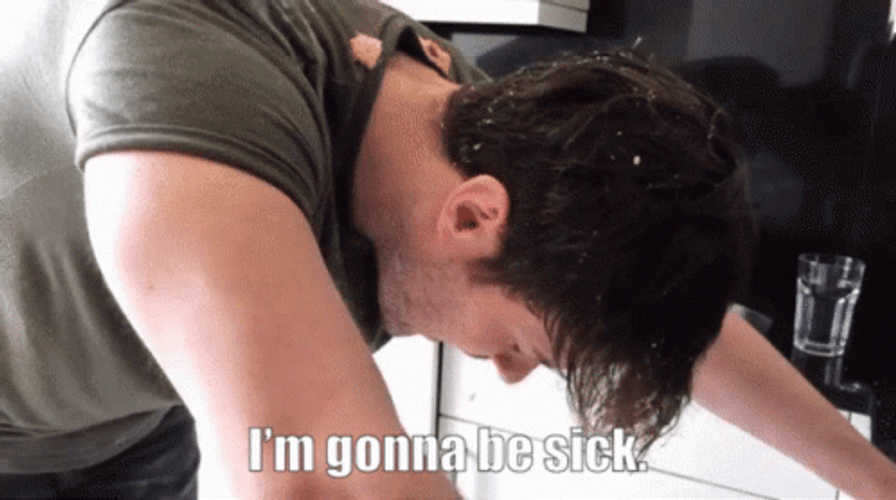 Joey Batey Feeling Sick GIF