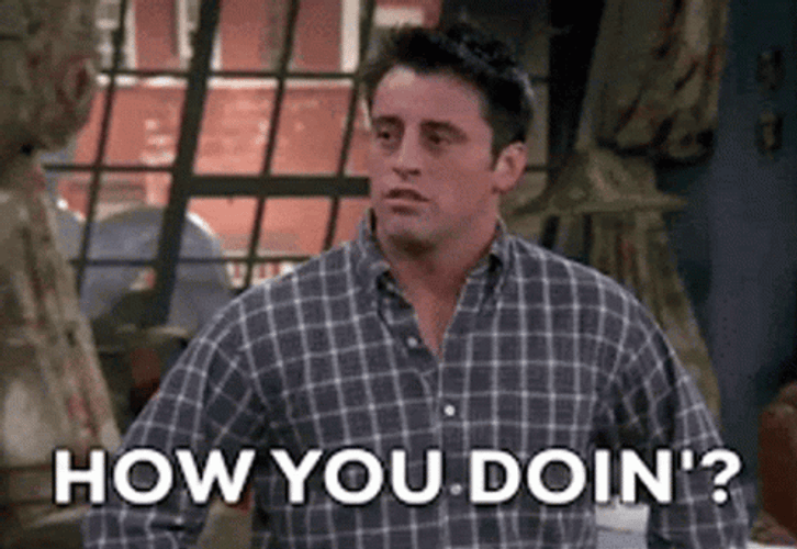 Joey How You Doin Smirk Nod GIF