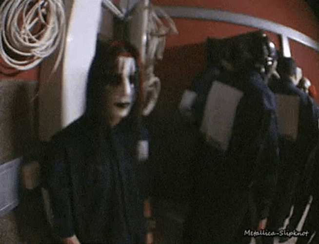 Joey Jordison Waving GIF