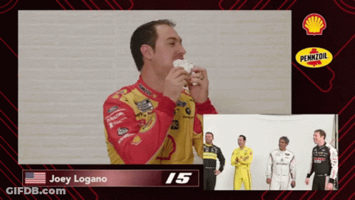 Joey Logano Is Number 15 In This Race Car GIF