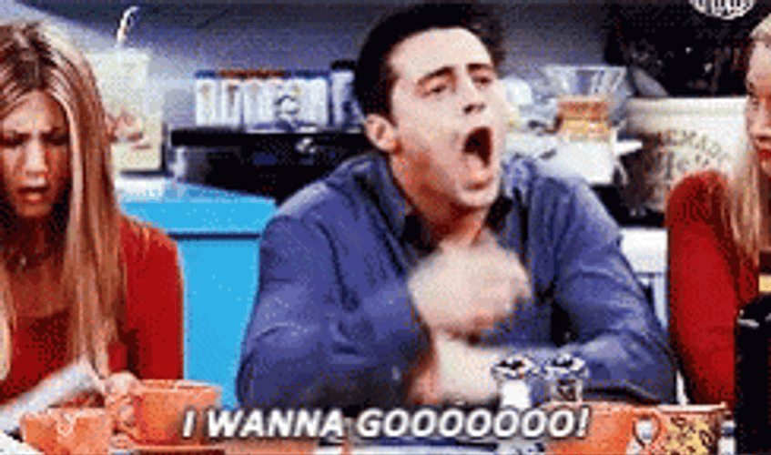 Joey Tribbiani I Wanna Go Home GIF