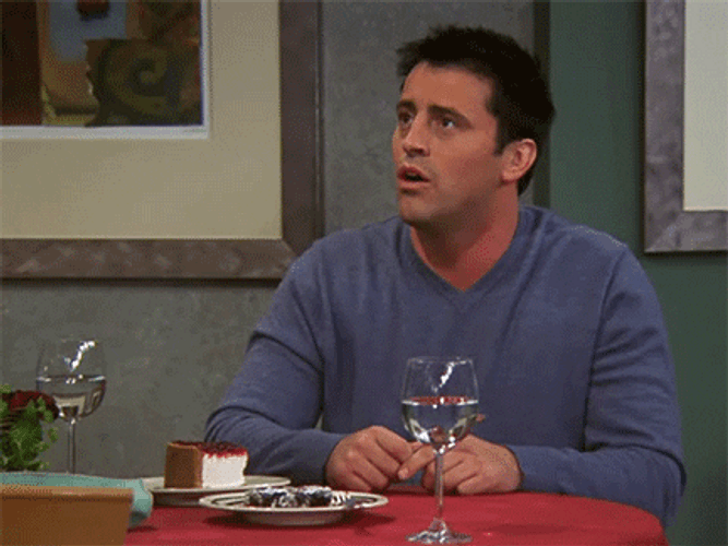 Joey Tribbiani Wait For His Food GIF