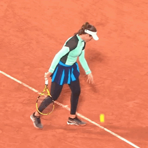 Johanna Konta Bouncing Tennis Ball GIF
