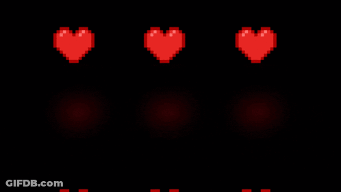 John 3:16 Quote Surrounded By Red Hearts On Black Background GIF
