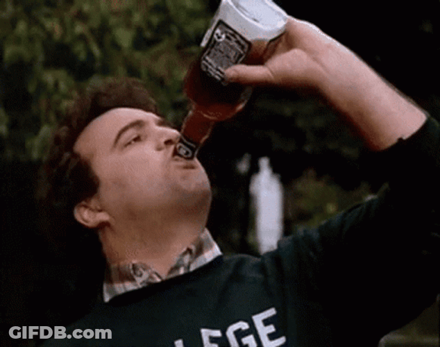 John Belushi Drink's Whiskey GIF