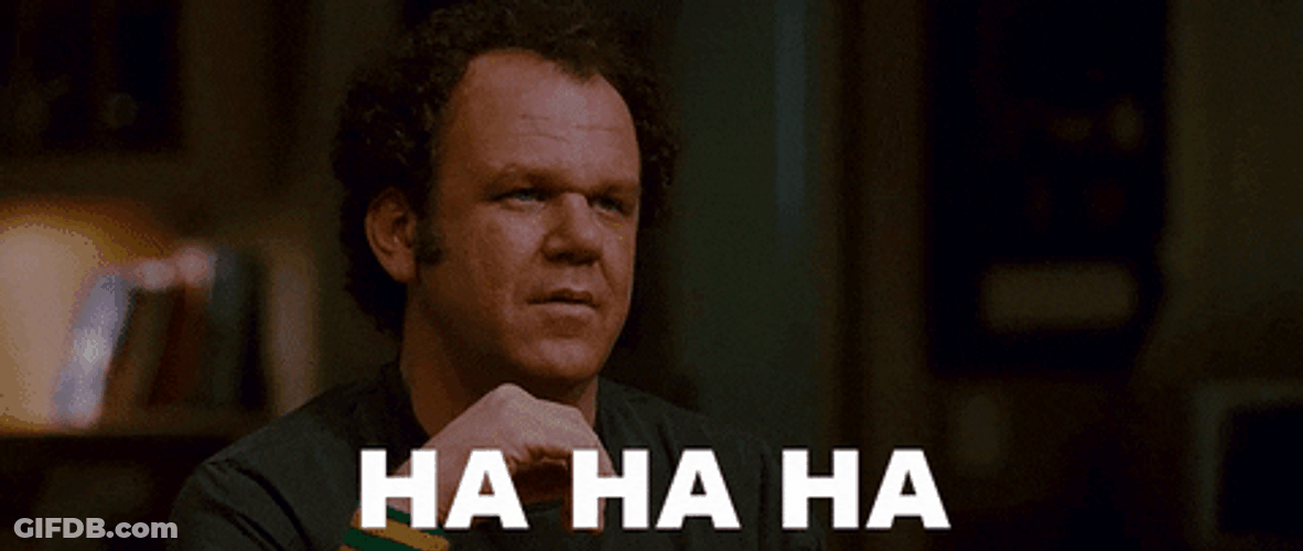 John C Reilly Sarcastic Laugh GIF