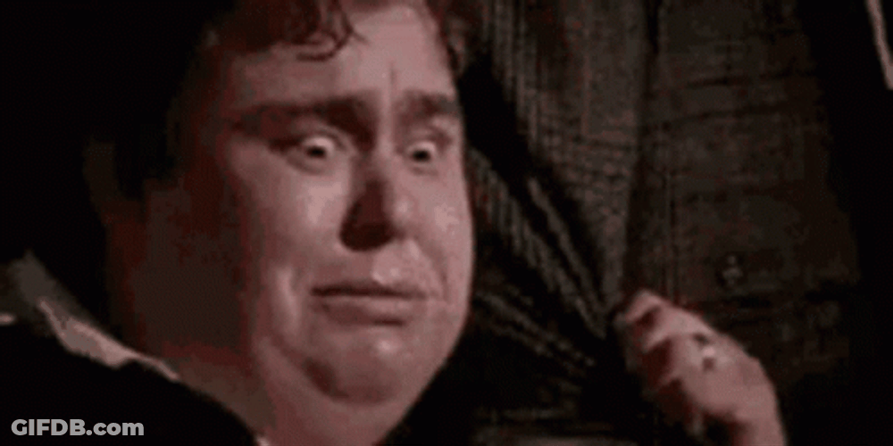 John Candy Scared Fear Reaction GIF